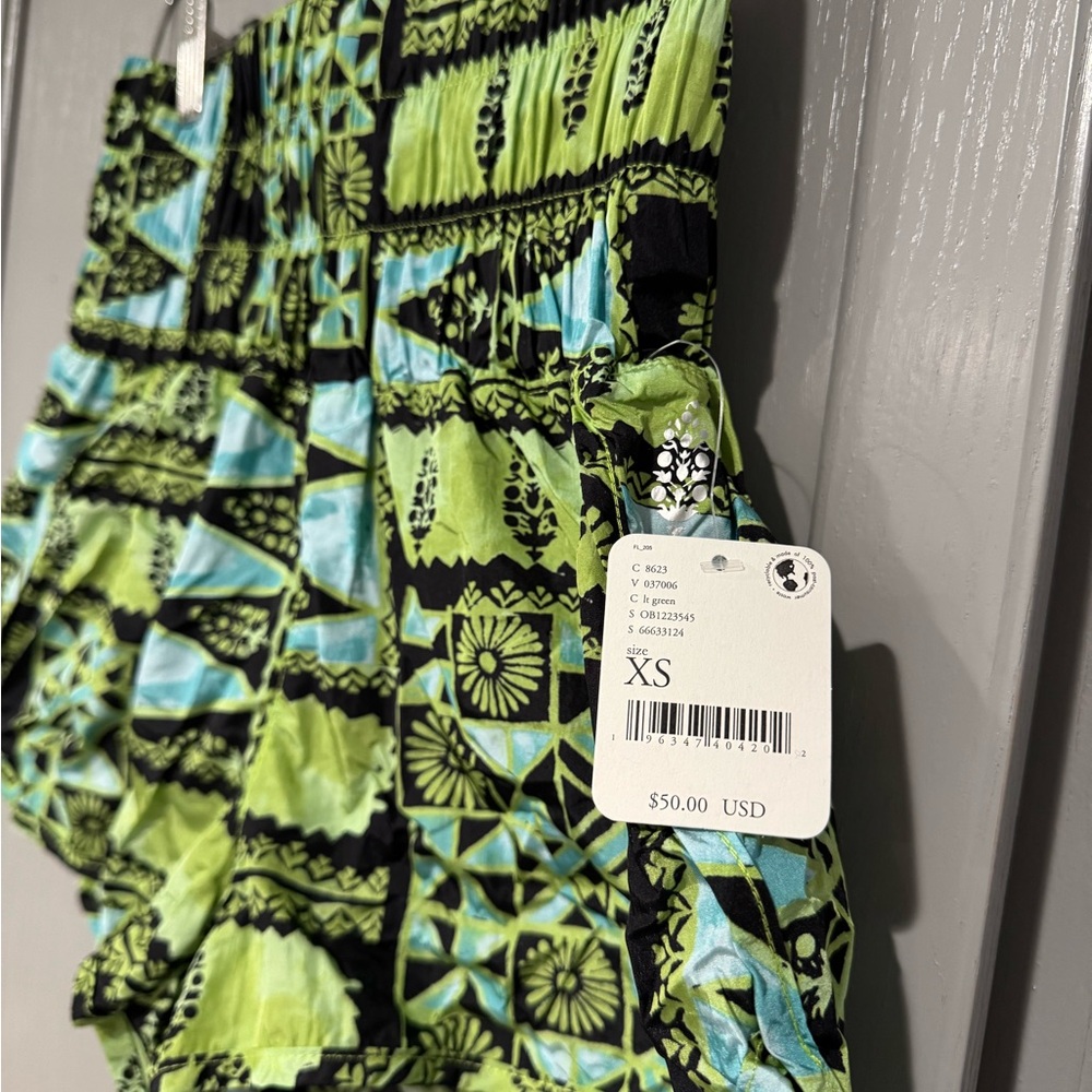 FP Movement by Free People Green and Blue Athletic Shorts